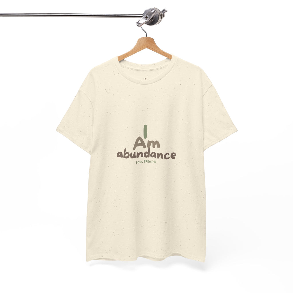 Spiritual T-Shirt - I Am Abundance Mindset Affirmation Tee - Soul Breathe