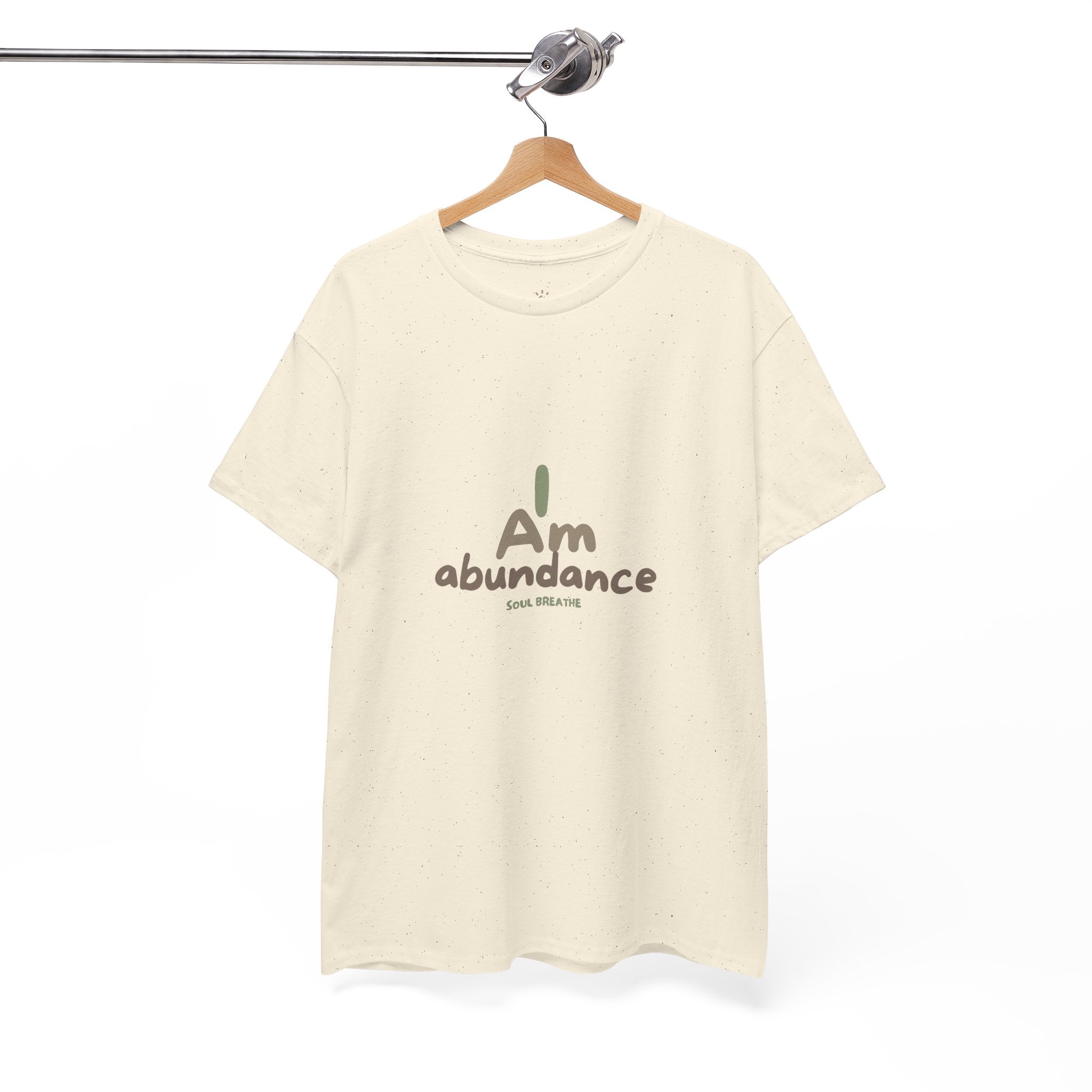 Spiritual T-Shirt - I Am Abundance Mindset Affirmation Tee - Soul Breathe