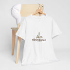 Spiritual T-Shirt - I Am Abundance Mindset Affirmation Tee - Soul Breathe