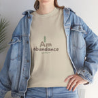 Spiritual T-Shirt - I Am Abundance Mindset Affirmation Tee - Soul Breathe
