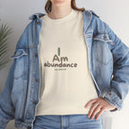 Spiritual T-Shirt - I Am Abundance Mindset Affirmation Tee - Soul Breathe
