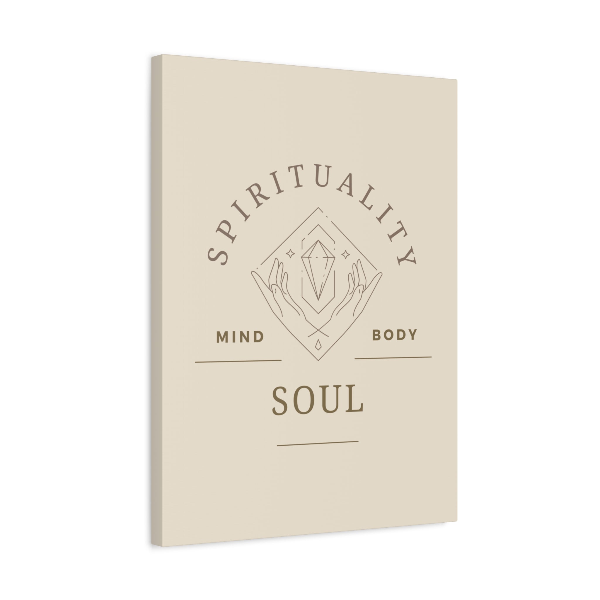 Spirituality Canvas Art Print, Mind Body Soul Wall Decor, Meditation Art, Inspirational Home Decor, Gift for Wellness Lovers - Soul Breathe