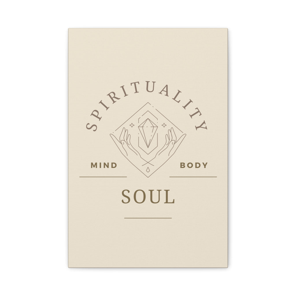 Spirituality Canvas Art Print, Mind Body Soul Wall Decor, Meditation Art, Inspirational Home Decor, Gift for Wellness Lovers - Soul Breathe