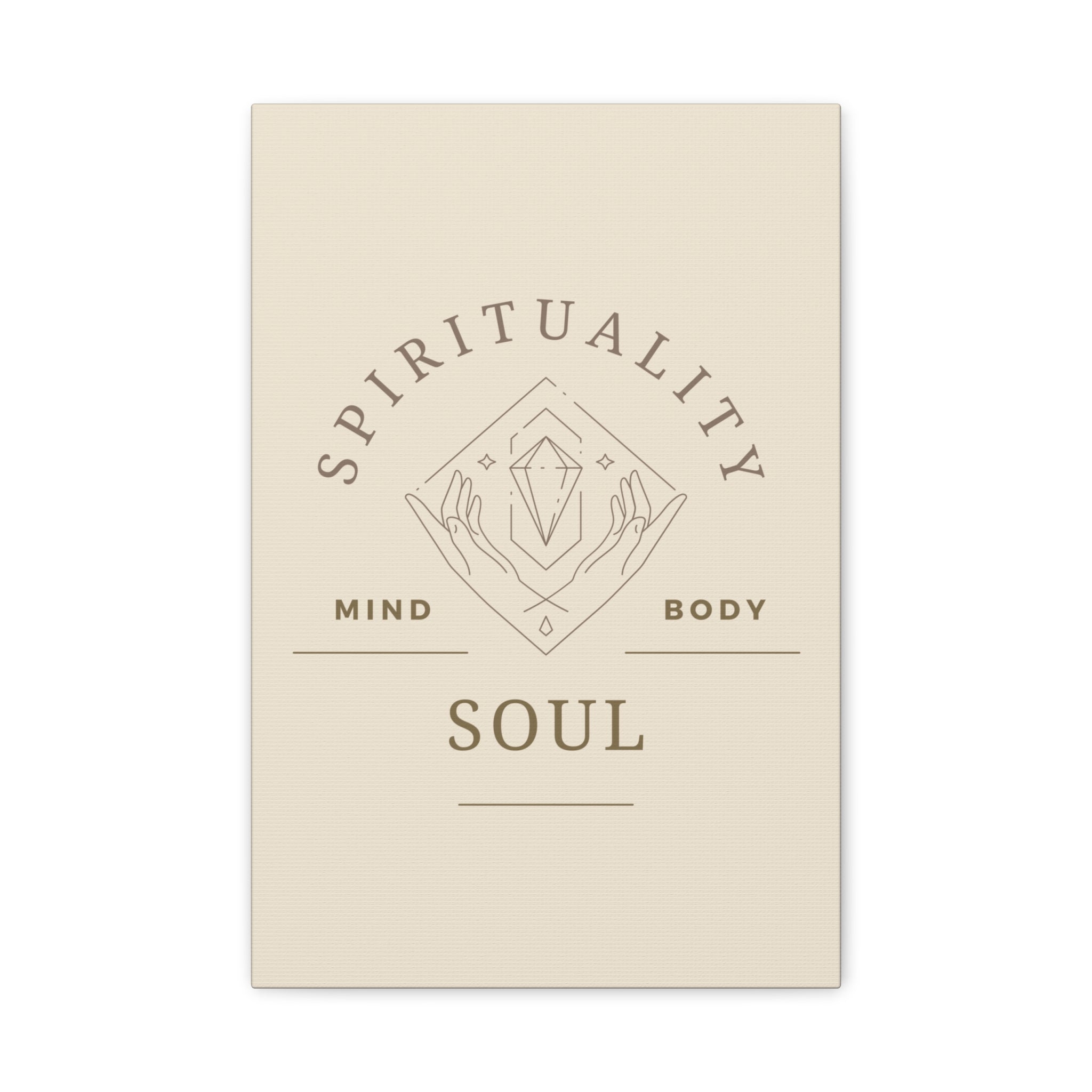 Spirituality Canvas Art Print, Mind Body Soul Wall Decor, Meditation Art, Inspirational Home Decor, Gift for Wellness Lovers - Soul Breathe