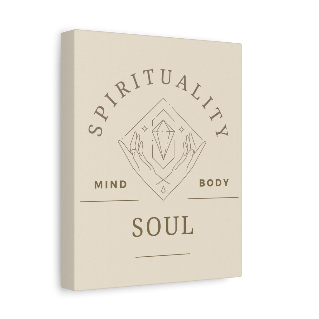 Spirituality Canvas Art Print, Mind Body Soul Wall Decor, Meditation Art, Inspirational Home Decor, Gift for Wellness Lovers - Soul Breathe