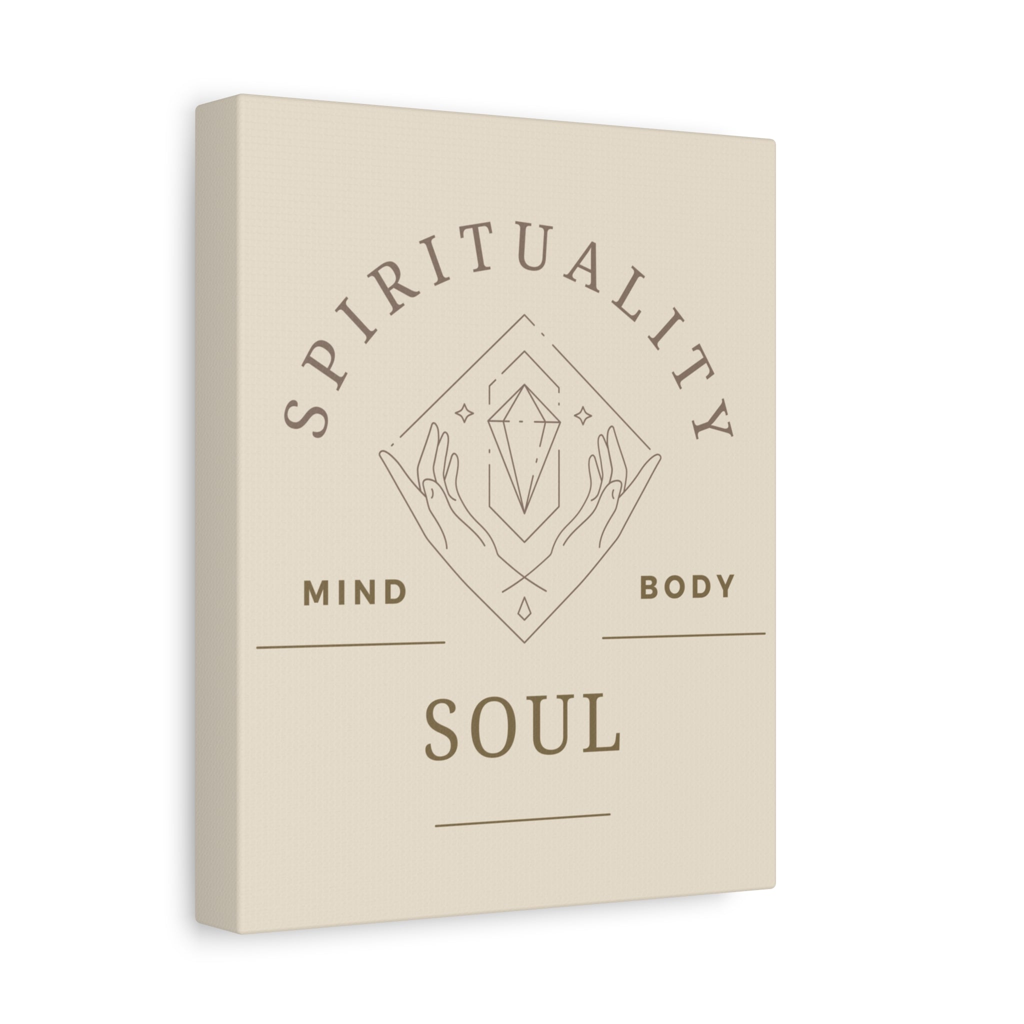 Spirituality Canvas Art Print, Mind Body Soul Wall Decor, Meditation Art, Inspirational Home Decor, Gift for Wellness Lovers - Soul Breathe