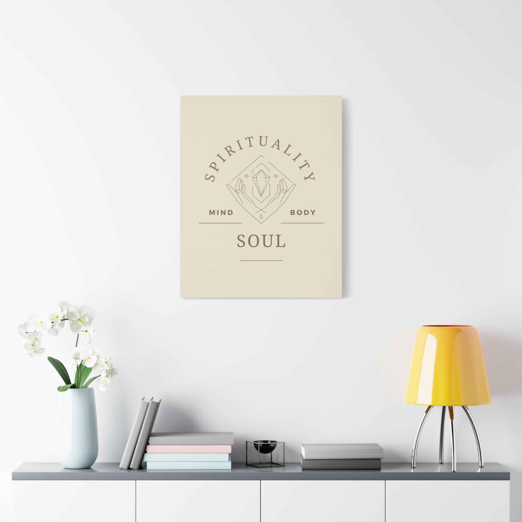 Spirituality Canvas Art Print, Mind Body Soul Wall Decor, Meditation Art, Inspirational Home Decor, Gift for Wellness Lovers - Soul Breathe