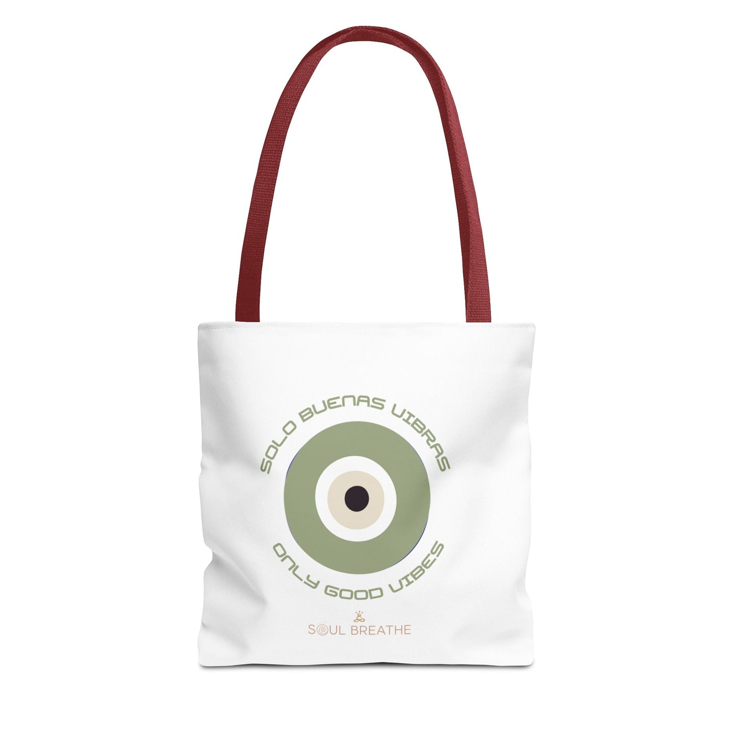 Tote Bag — 'Only Good Vibes' Minimalist Target Circle Canvas Tote - Soul Breathe
