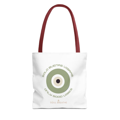 Tote Bag — 'Only Good Vibes' Minimalist Target Circle Canvas Tote - Soul Breathe