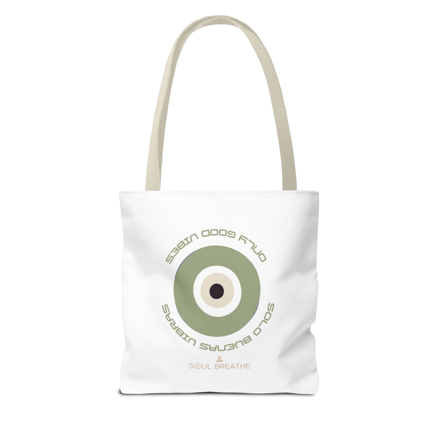 Tote Bag — 'Only Good Vibes' Minimalist Target Circle Canvas Tote - Soul Breathe