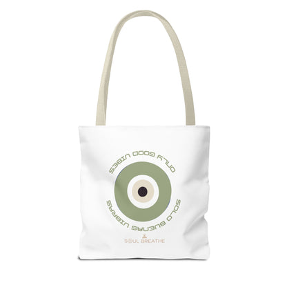 Tote Bag — 'Only Good Vibes' Minimalist Target Circle Canvas Tote - Soul Breathe