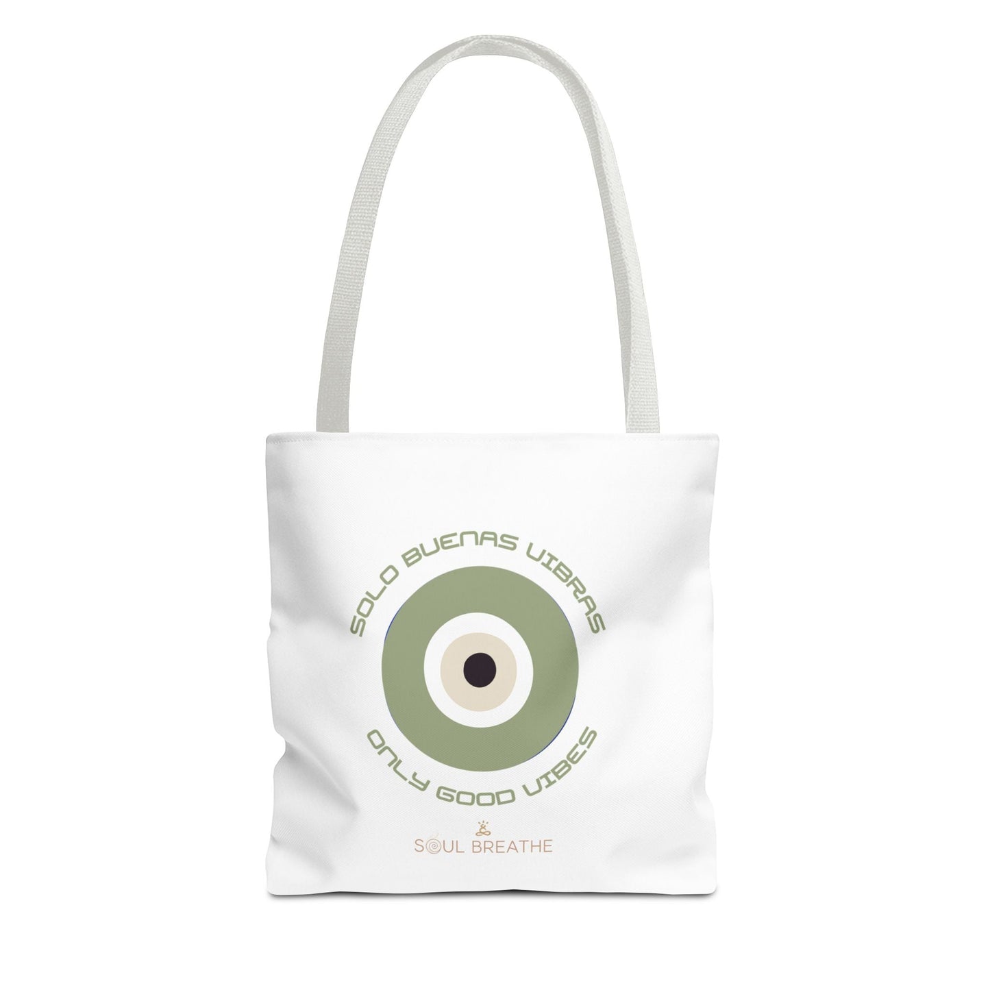 Tote Bag — 'Only Good Vibes' Minimalist Target Circle Canvas Tote - Soul Breathe
