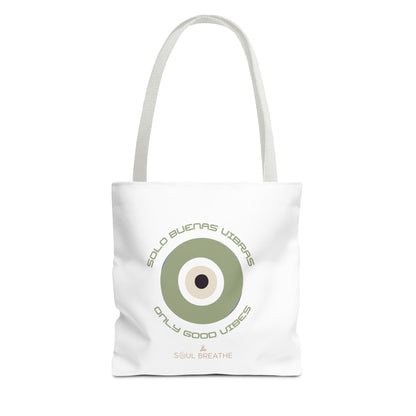 Tote Bag — 'Only Good Vibes' Minimalist Target Circle Canvas Tote - Soul Breathe