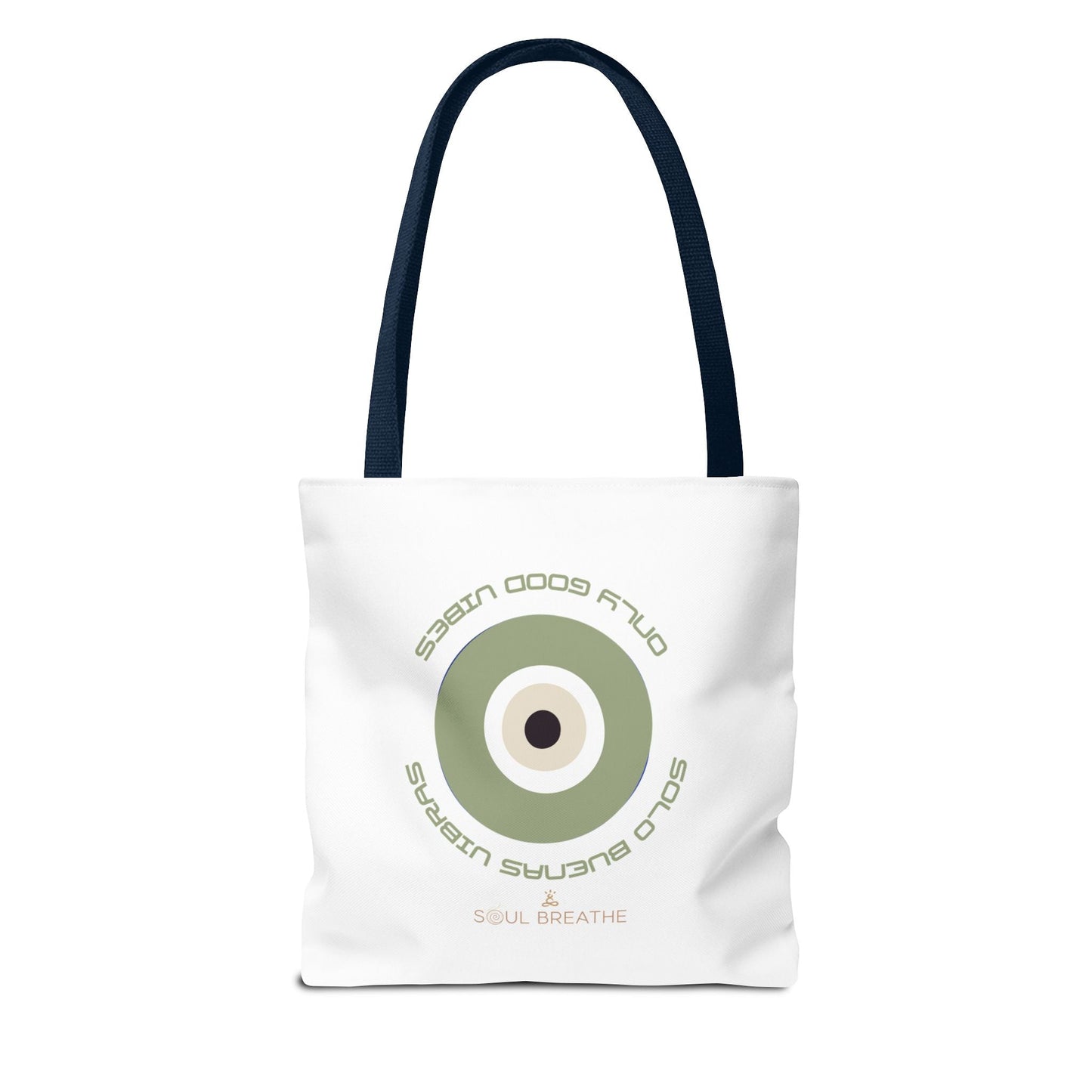 Tote Bag — 'Only Good Vibes' Minimalist Target Circle Canvas Tote - Soul Breathe