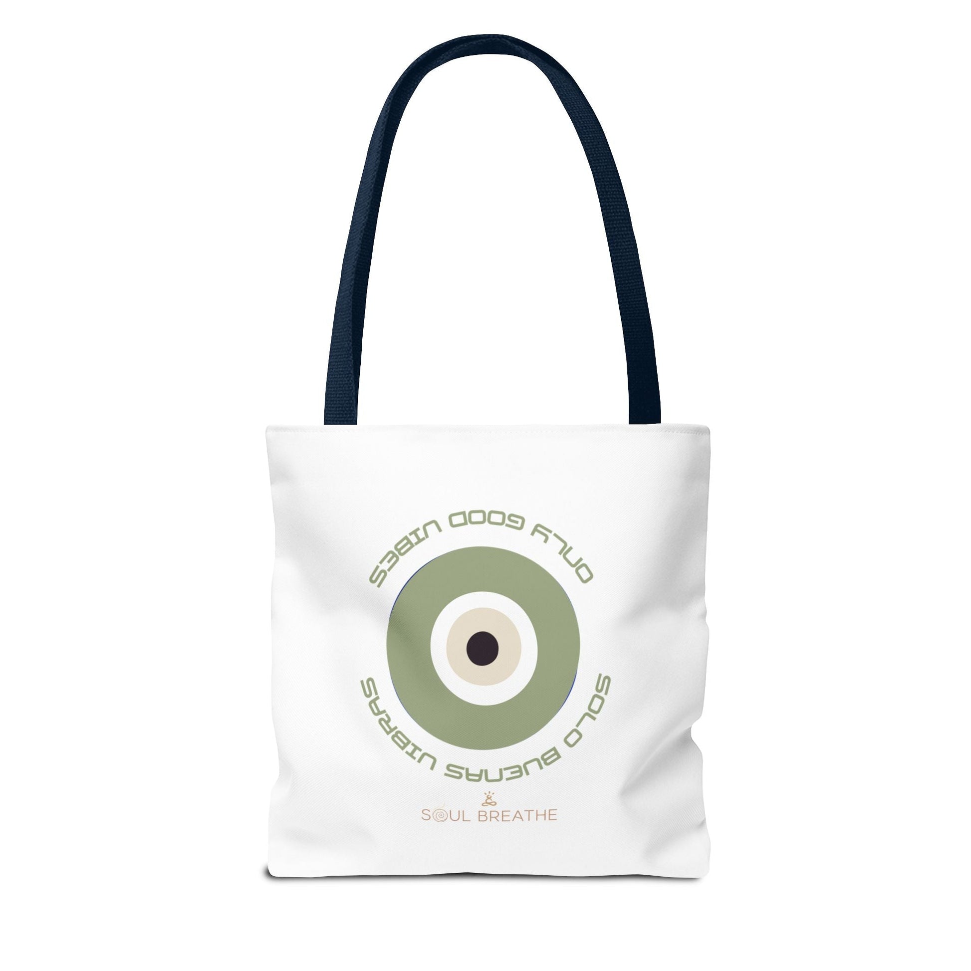 Tote Bag — 'Only Good Vibes' Minimalist Target Circle Canvas Tote - Soul Breathe