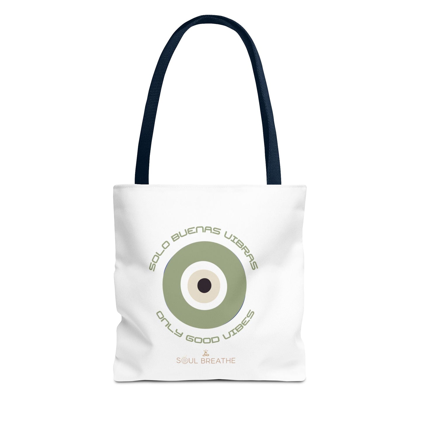 Tote Bag — 'Only Good Vibes' Minimalist Target Circle Canvas Tote - Soul Breathe