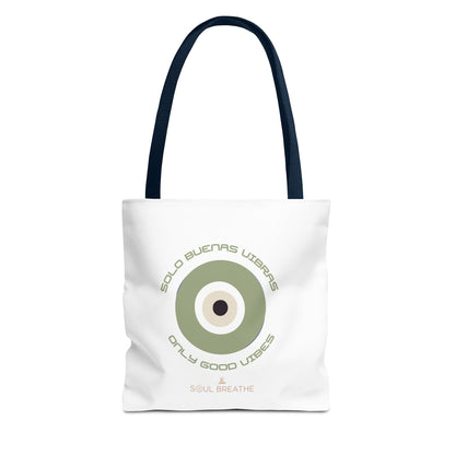 Tote Bag — 'Only Good Vibes' Minimalist Target Circle Canvas Tote - Soul Breathe