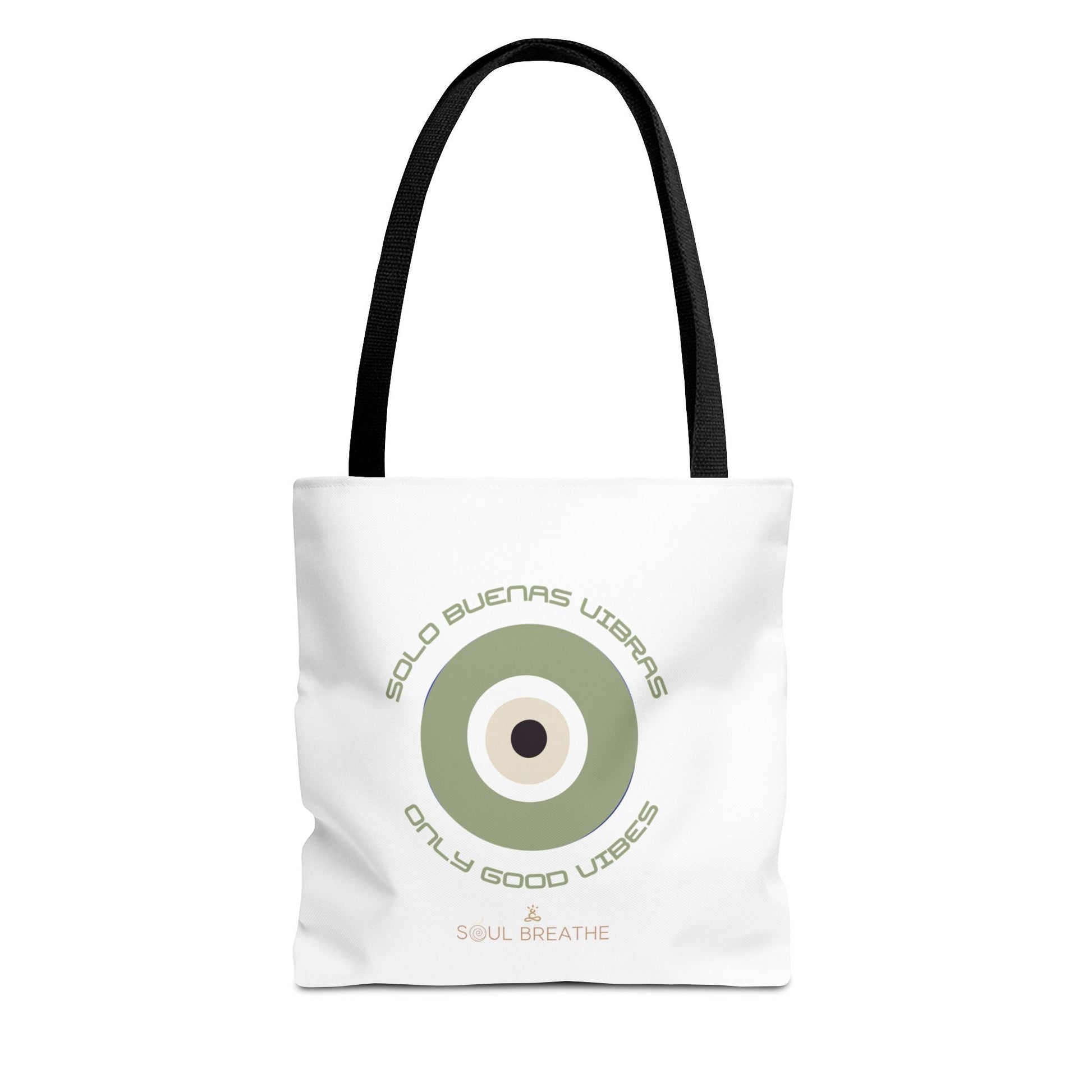 Tote Bag — 'Only Good Vibes' Minimalist Target Circle Canvas Tote - Soul Breathe