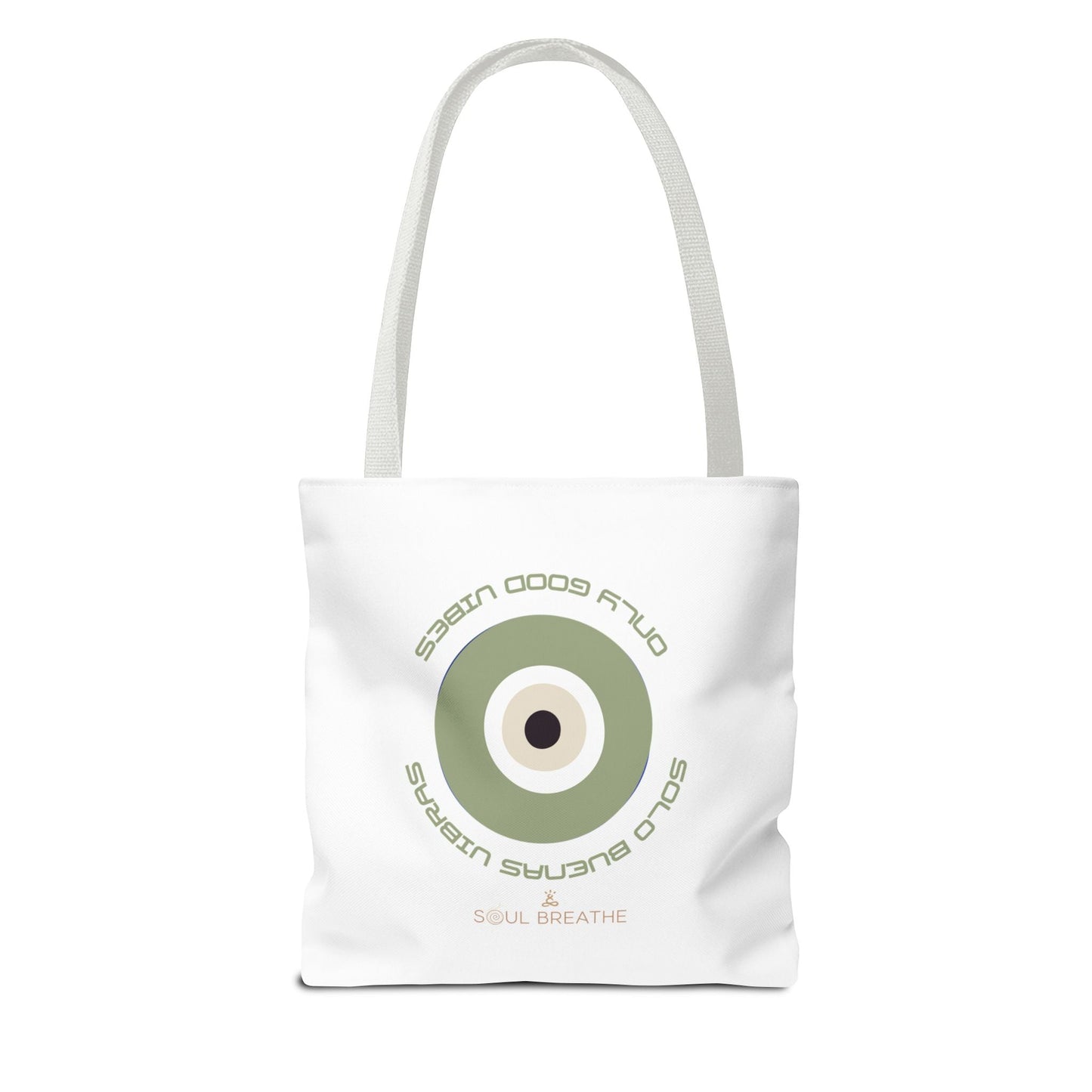 Tote Bag — 'Only Good Vibes' Minimalist Target Circle Canvas Tote - Soul Breathe