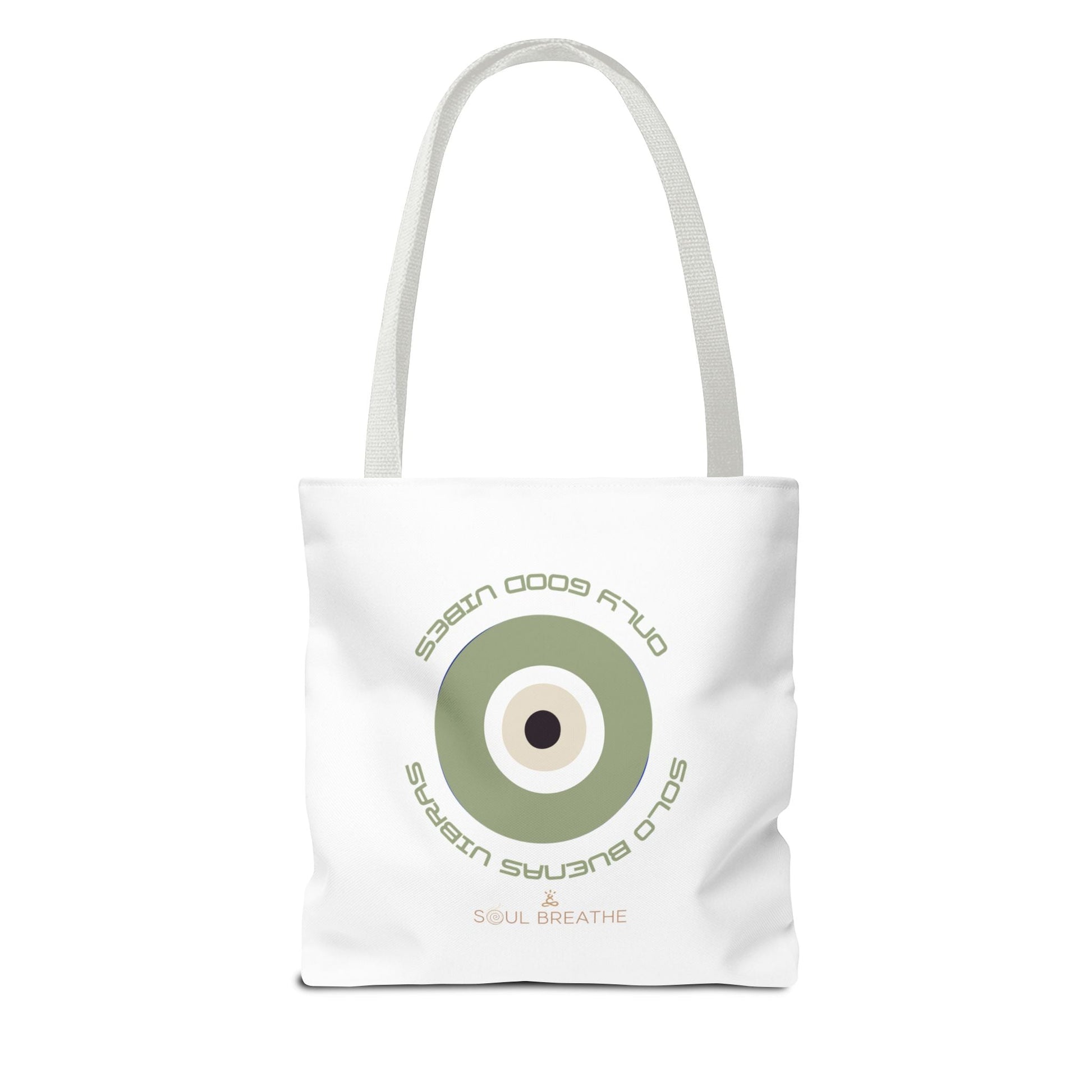 Tote Bag — 'Only Good Vibes' Minimalist Target Circle Canvas Tote - Soul Breathe