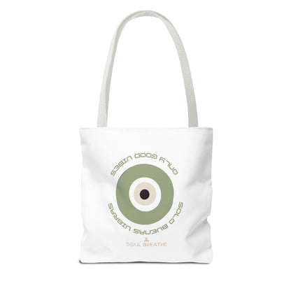 Tote Bag — 'Only Good Vibes' Minimalist Target Circle Canvas Tote - Soul Breathe