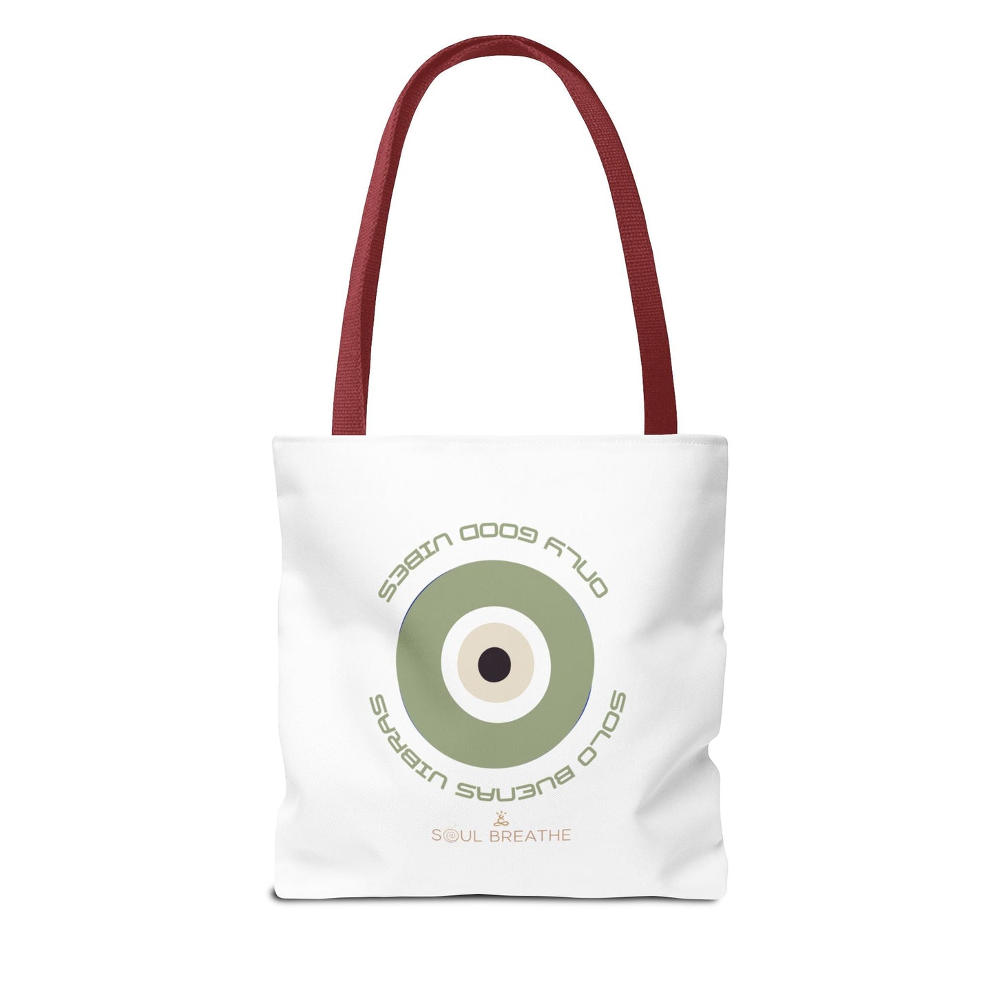 Tote Bag — 'Only Good Vibes' Minimalist Target Circle Canvas Tote - Soul Breathe