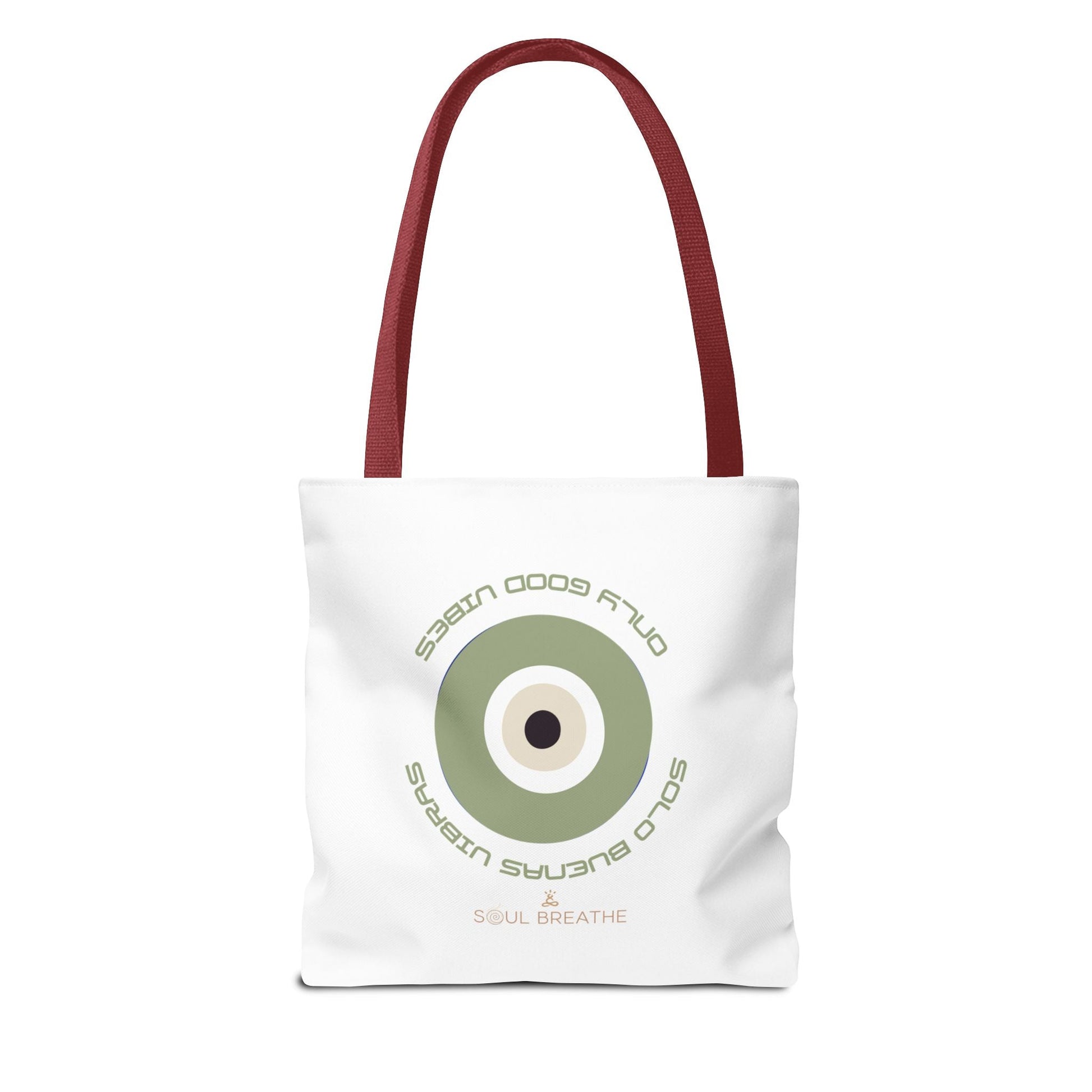 Tote Bag — 'Only Good Vibes' Minimalist Target Circle Canvas Tote - Soul Breathe