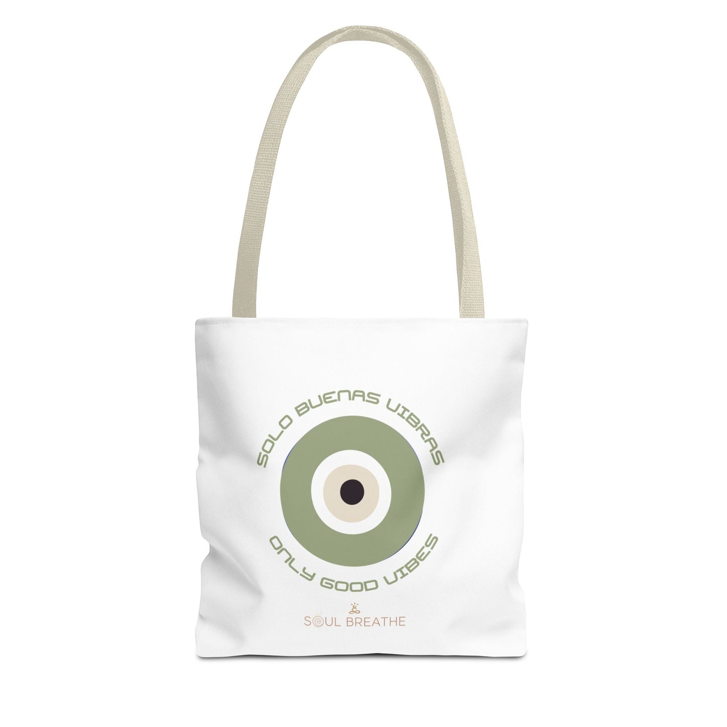 Tote Bag — 'Only Good Vibes' Minimalist Target Circle Canvas Tote - Soul Breathe