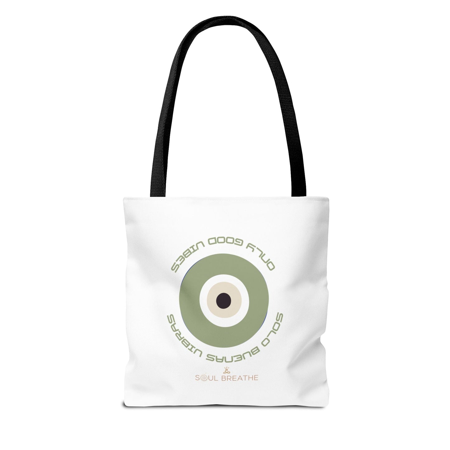 Tote Bag — 'Only Good Vibes' Minimalist Target Circle Canvas Tote - Soul Breathe