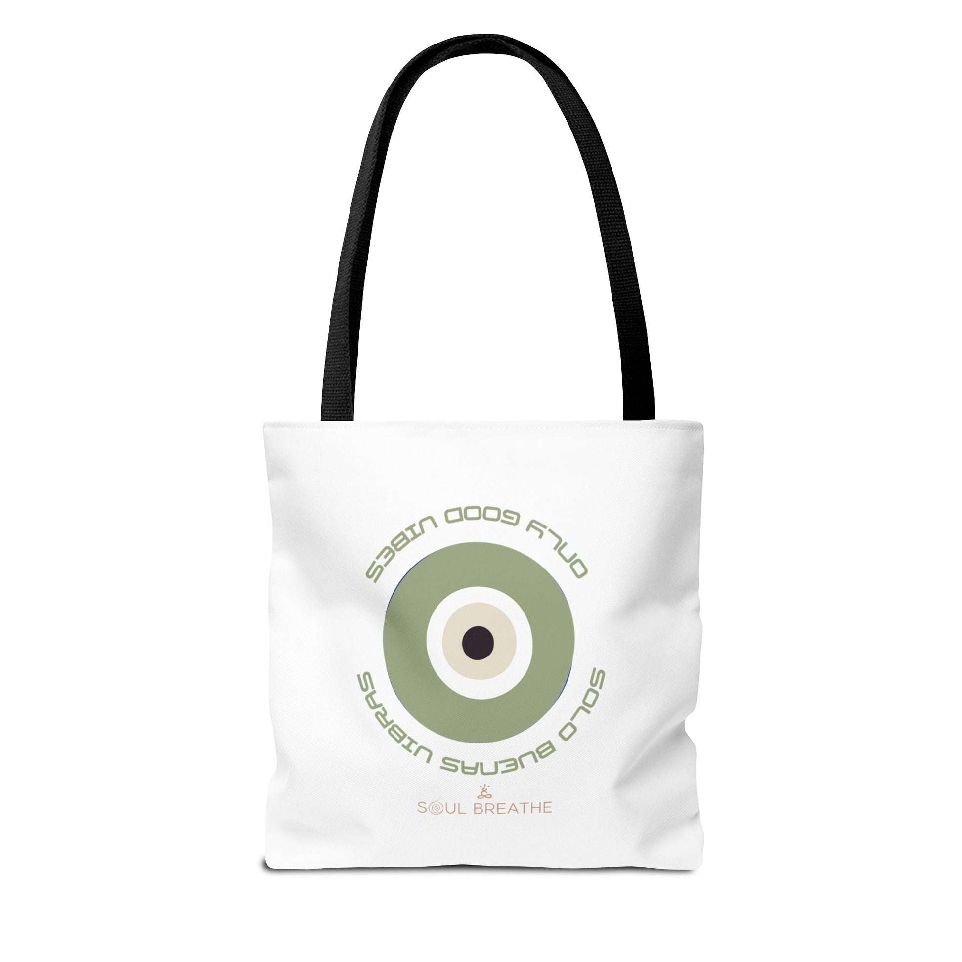 Tote Bag — 'Only Good Vibes' Minimalist Target Circle Canvas Tote - Soul Breathe