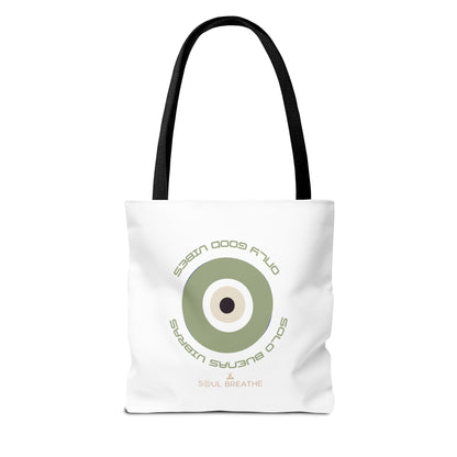 Tote Bag — 'Only Good Vibes' Minimalist Target Circle Canvas Tote - Soul Breathe