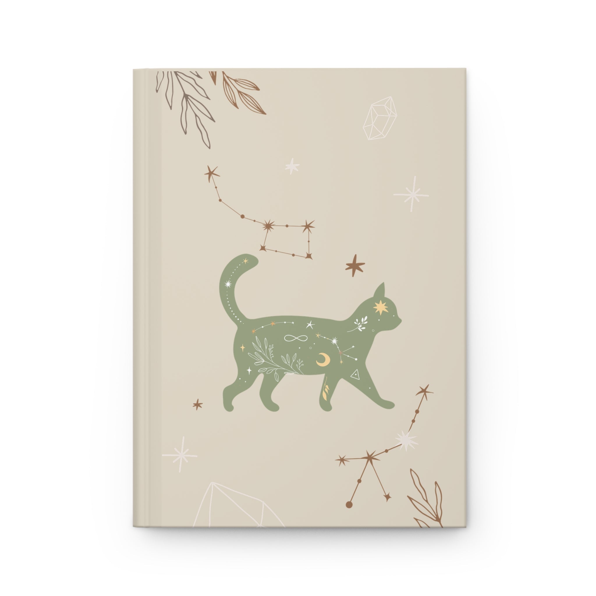 Whimsical Cat Hardcover Journal | Nature Wildlife Notebook, Gift for Cat Lovers, Daily Planner, Astrology Journal, Writing Diary - Soul Breathe