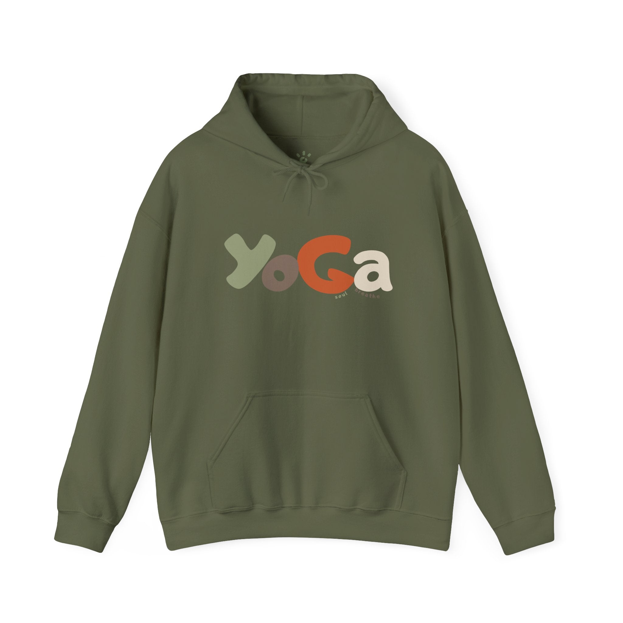 Yoga Hooded Sweatshirt, Cozy Casual Wear, Streetwear Style, Eco - Friendly Gift - Soul Breathe