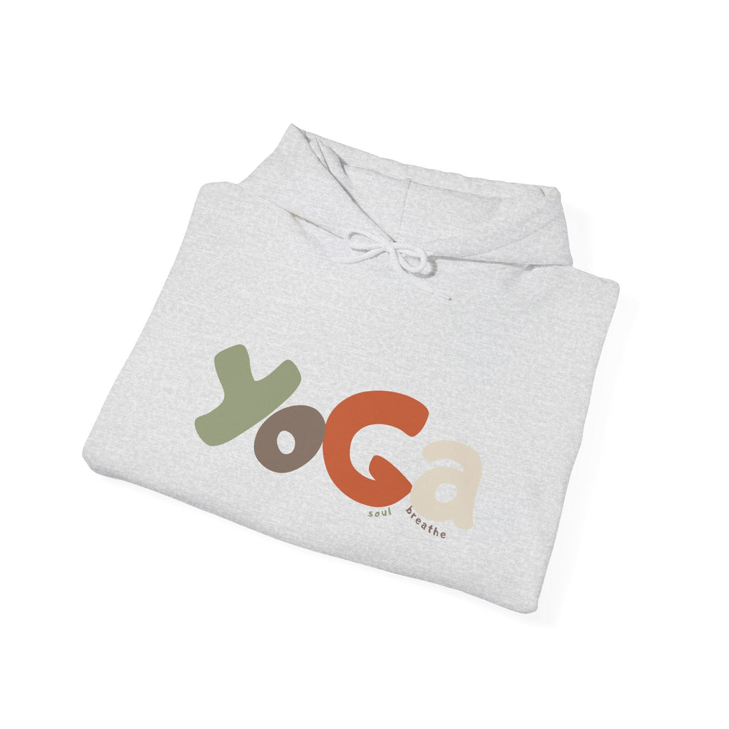 Yoga Hooded Sweatshirt, Cozy Casual Wear, Streetwear Style, Eco - Friendly Gift - Soul Breathe