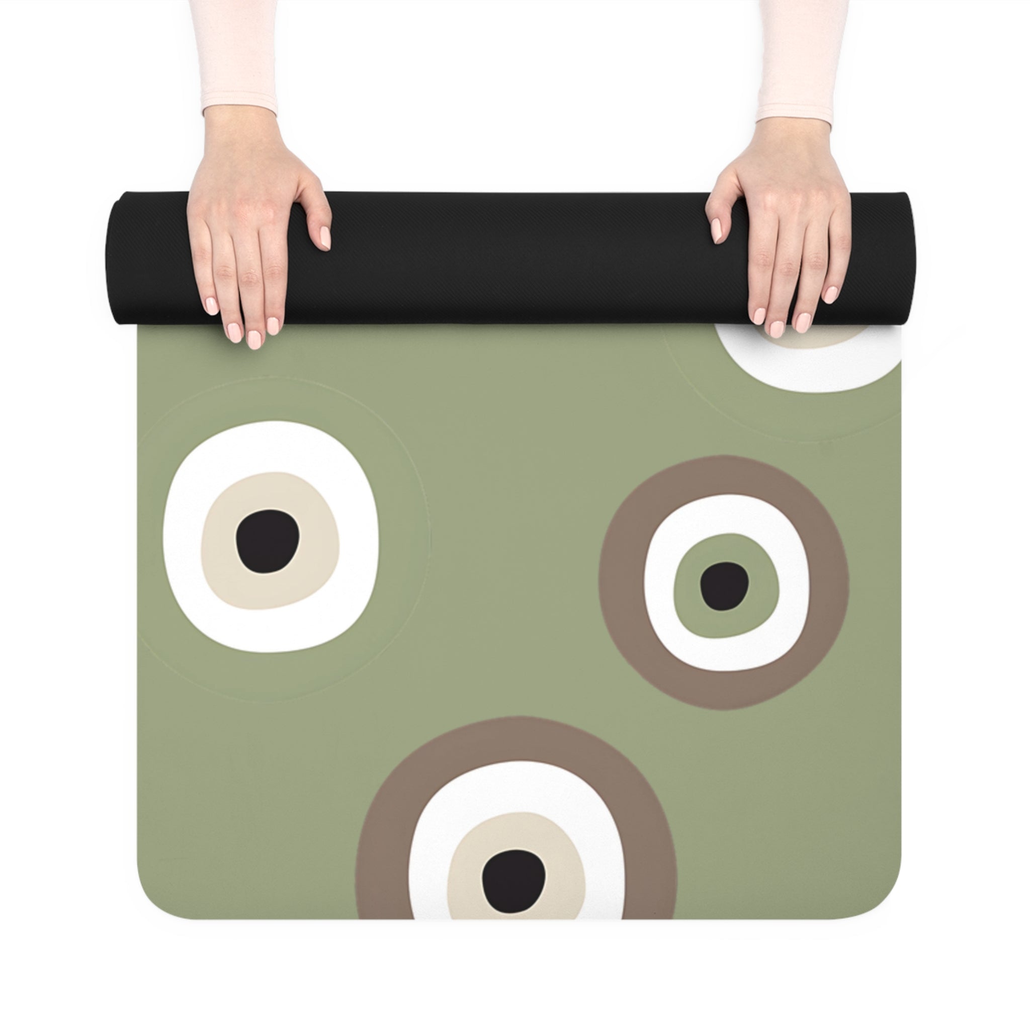 Yoga Mat with Eyes, Eco - Friendly Rubber Exercise Mat, Non - Slip Yoga Mat, Perfect for Home, Gym and Studio Use - Soul Breathe