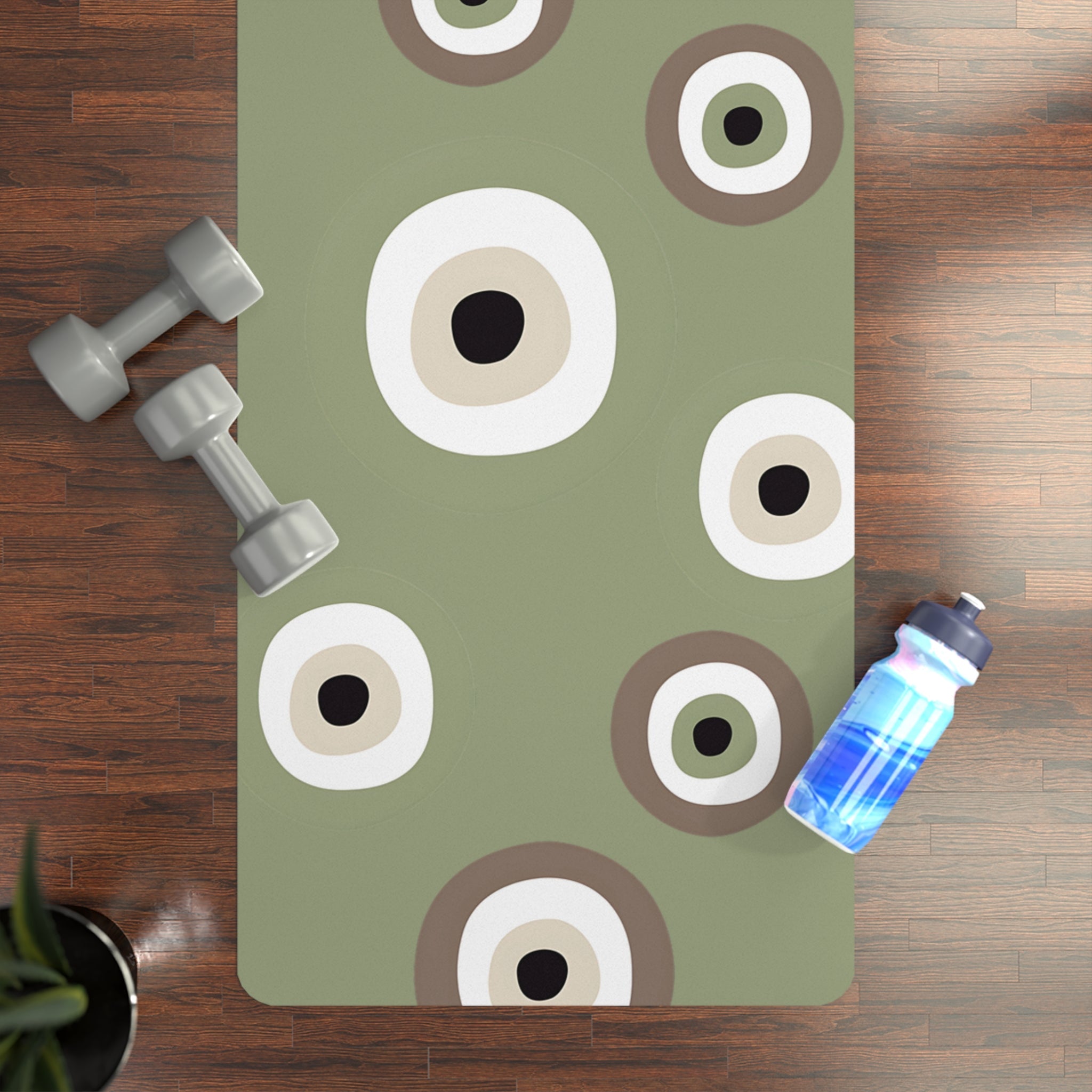 Yoga Mat with Eyes, Eco - Friendly Rubber Exercise Mat, Non - Slip Yoga Mat, Perfect for Home, Gym and Studio Use - Soul Breathe
