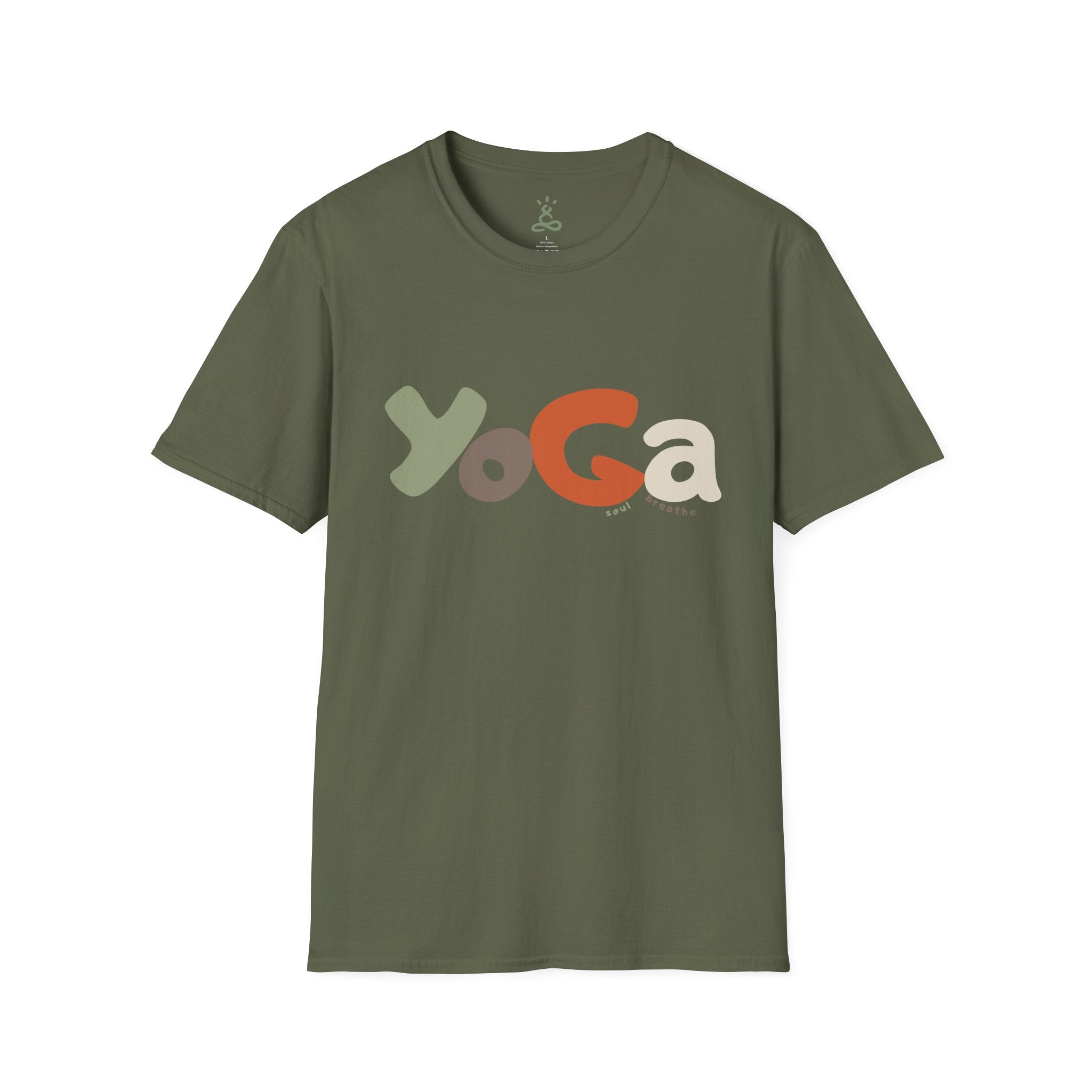 Yoga Unisex T-Shirt – Soft Style Tee for Males & Females, Perfect Gift for Spirituality, Wellness, Yoga Lovers, Casual Wear - Soul Breathe