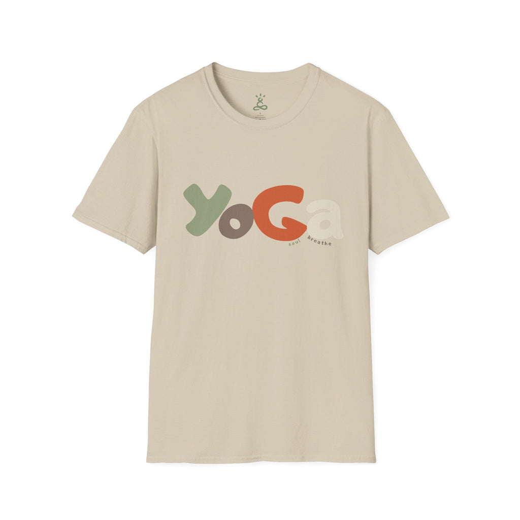 Yoga Unisex T-Shirt – Soft Style Tee for Males & Females, Perfect Gift for Spirituality, Wellness, Yoga Lovers, Casual Wear - Soul Breathe